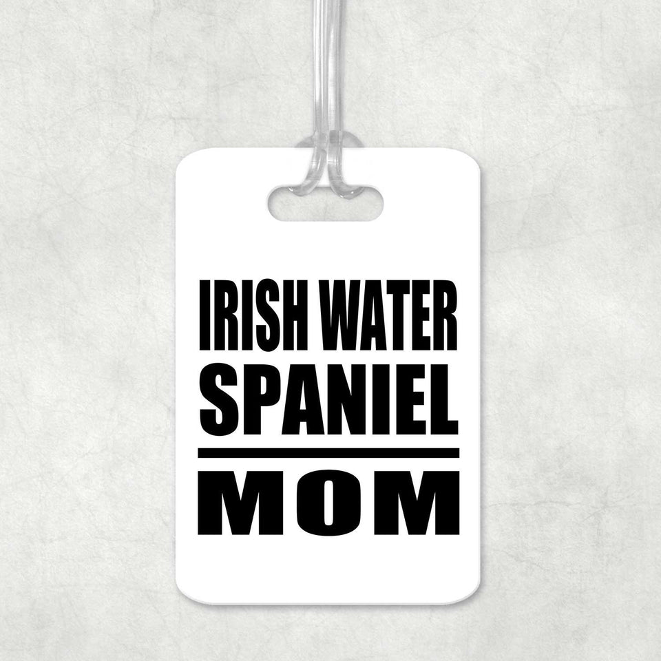 Irish Water Spaniel Mom - Luggage Bag Tag