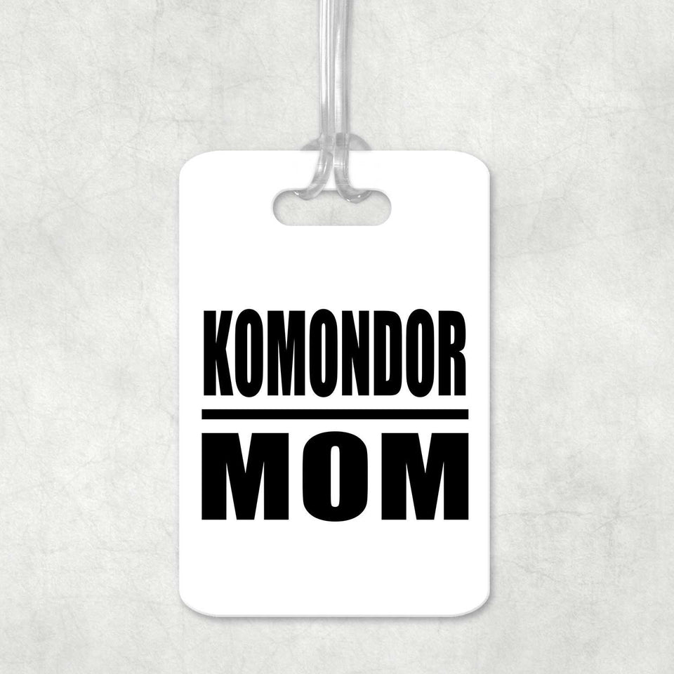 Komondor Mom - Luggage Bag Tag
