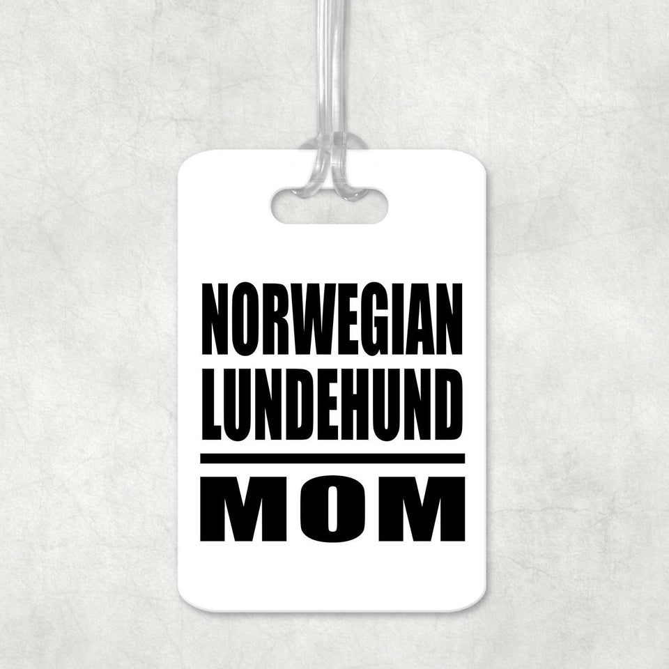 Norwegian Lundehund Mom - Luggage Bag Tag