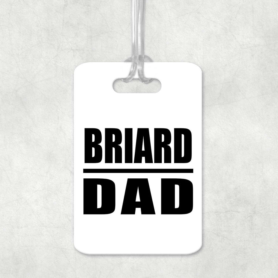 Briard Dad - Luggage Bag Tag