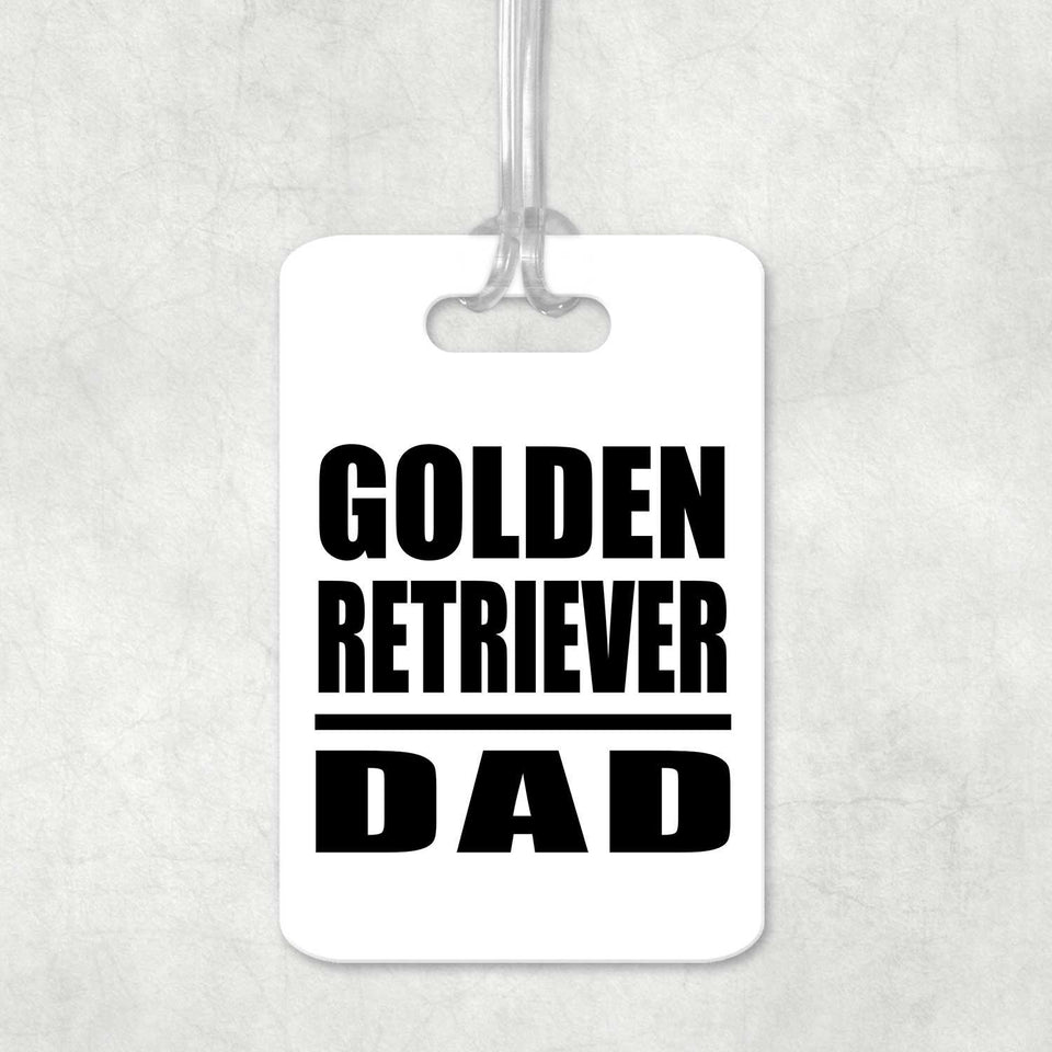 Golden Retriever Dad - Luggage Bag Tag