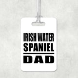 Irish Water Spaniel Dad - Luggage Bag Tag