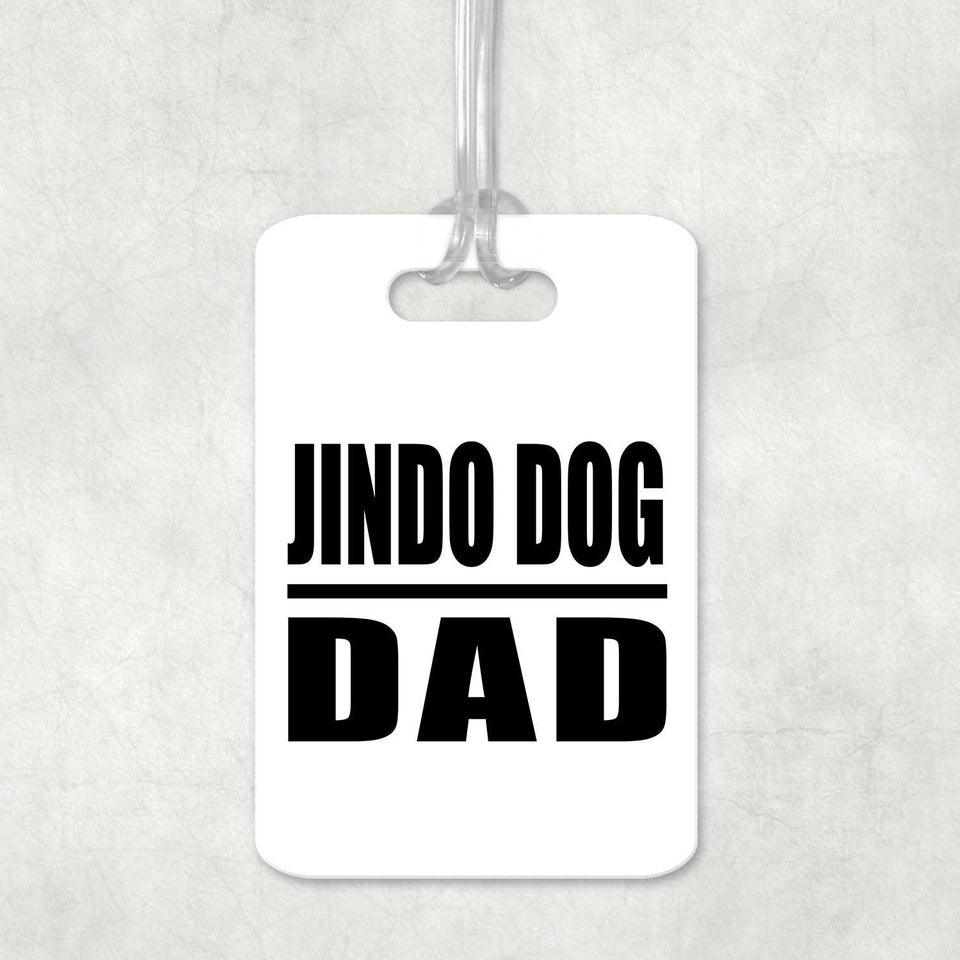 Jindo Dog Dad - Luggage Bag Tag