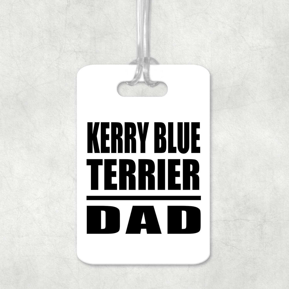 Kerry Blue Terrier Dad - Luggage Bag Tag