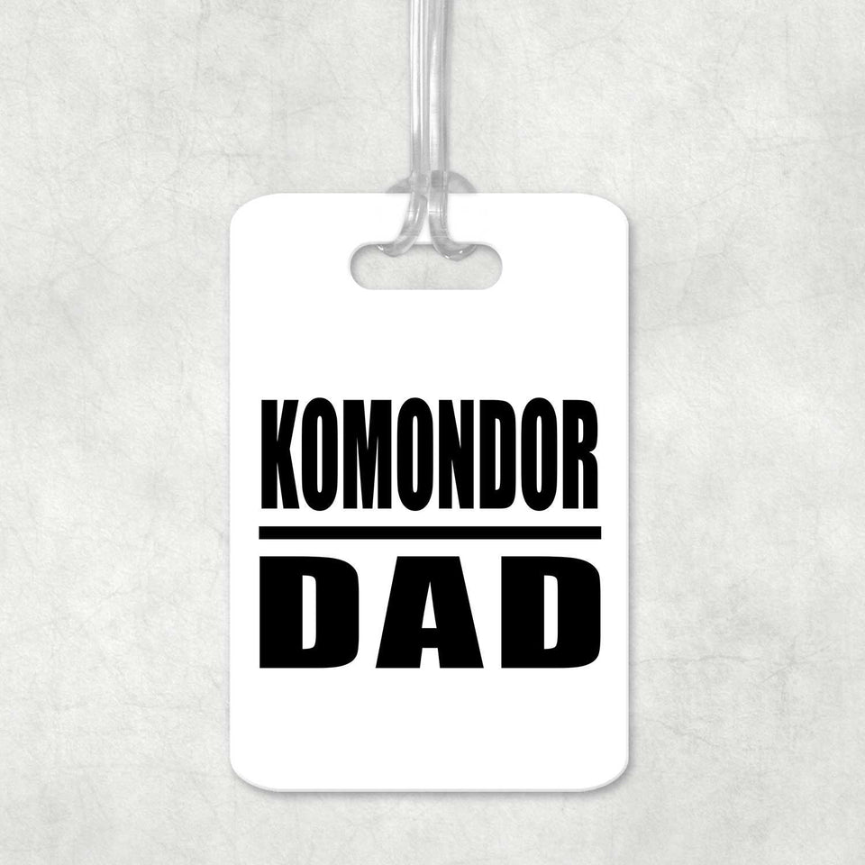 Komondor Dad - Luggage Bag Tag