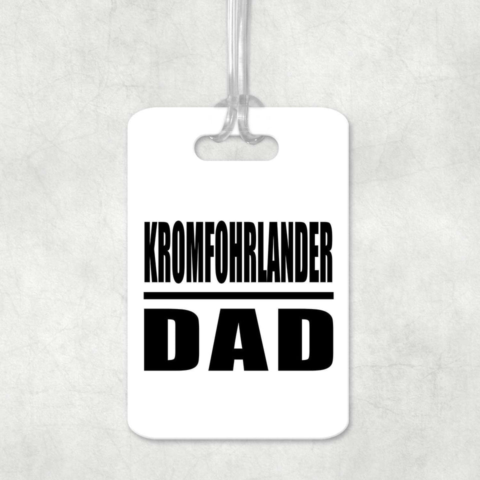 Kromfohrlander Dad - Luggage Bag Tag