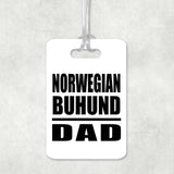 Norwegian Buhund Dad - Luggage Bag Tag