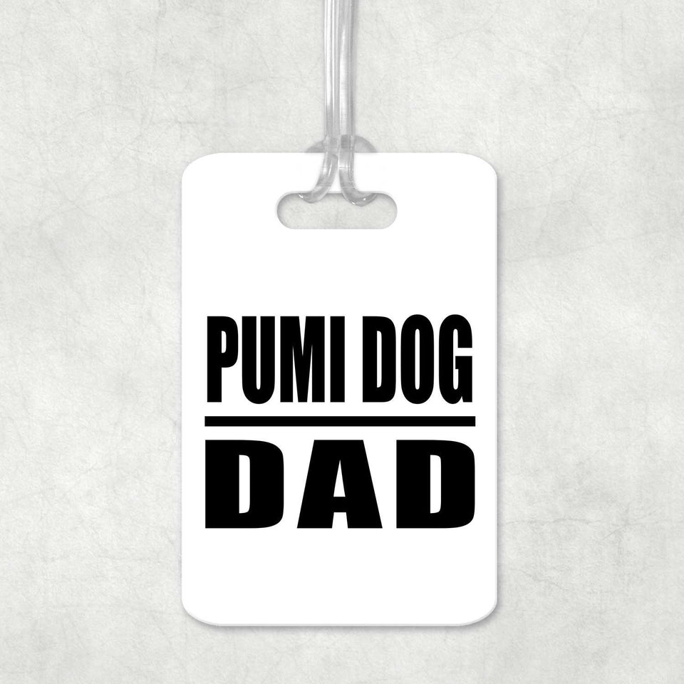 Pumi Dog Dad - Luggage Bag Tag