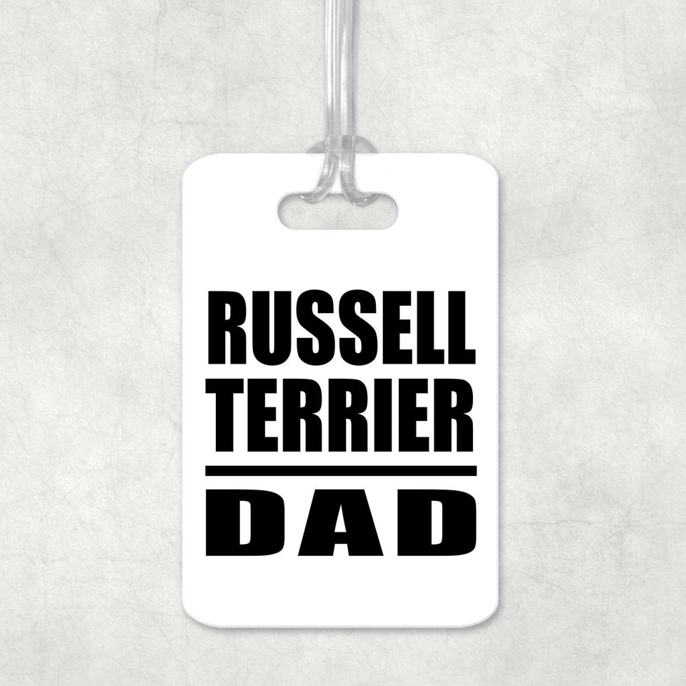 Russell Terrier Dad - Luggage Bag Tag