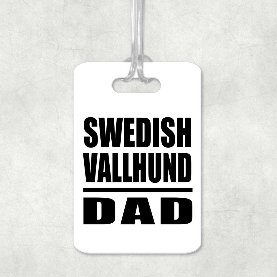 Swedish Vallhund Dad - Luggage Bag Tag