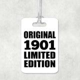 123rd Birthday Original 1901 Limited Edition - Luggage Bag Tag