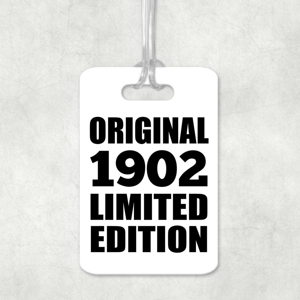 122nd Birthday Original 1902 Limited Edition - Luggage Bag Tag