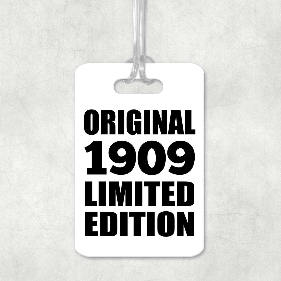 115th Birthday Original 1909 Limited Edition - Luggage Bag Tag