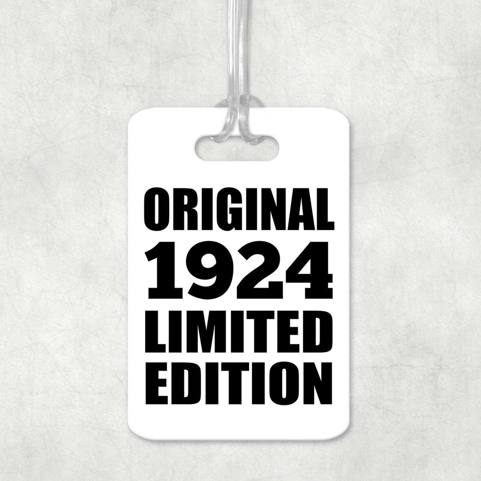 100th Birthday Original 1924 Limited Edition - Luggage Bag Tag