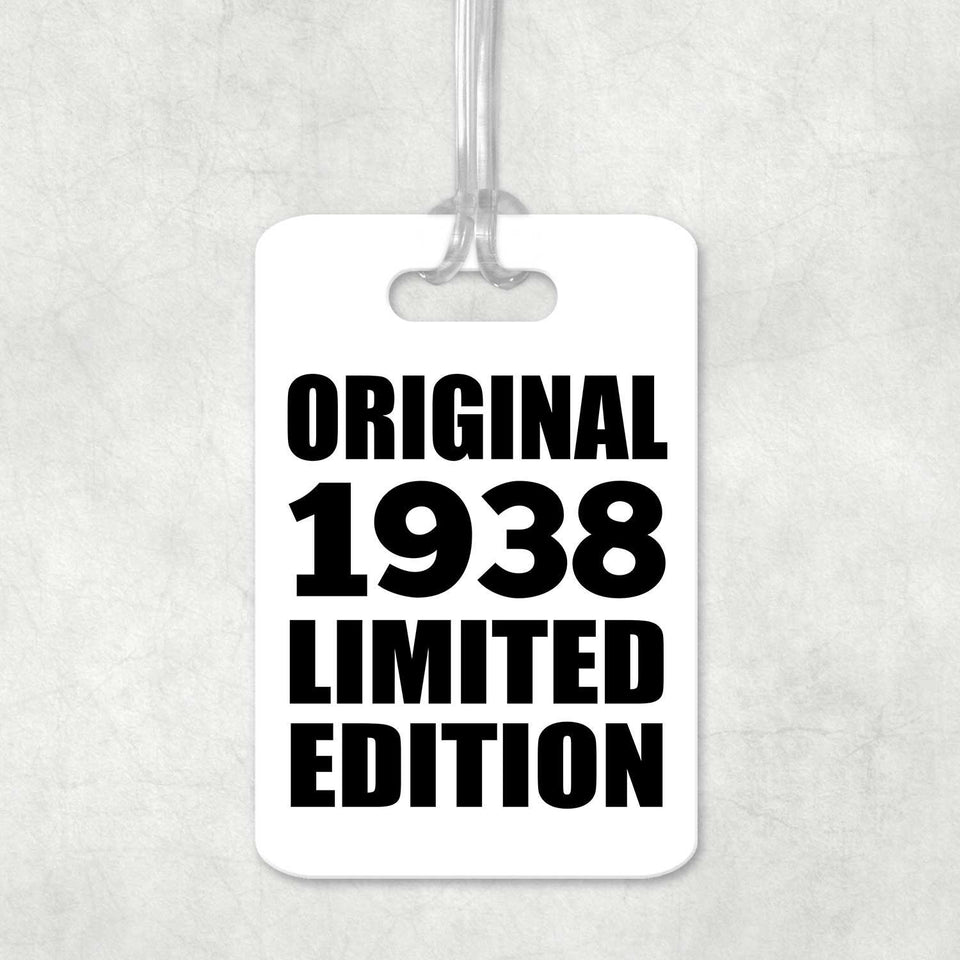 86th Birthday Original 1938 Limited Edition - Luggage Bag Tag