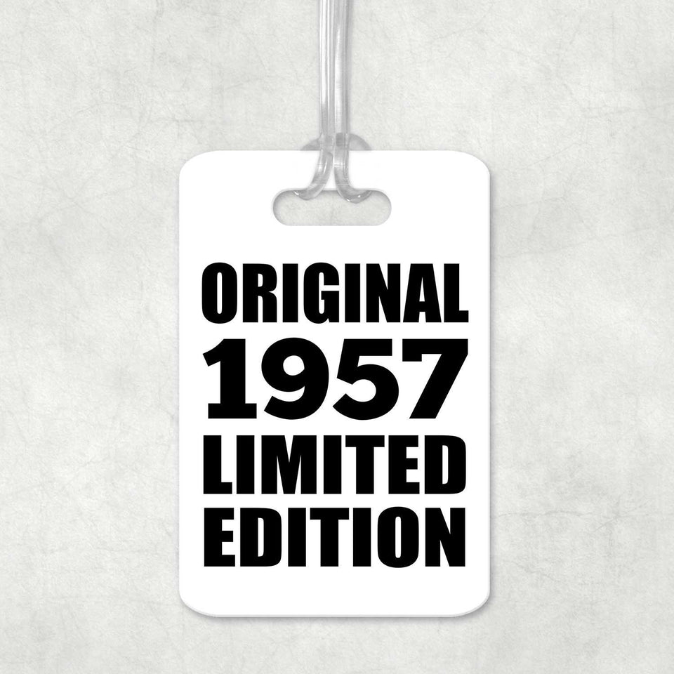 67th Birthday Original 1957 Limited Edition - Luggage Bag Tag