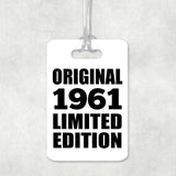 63rd Birthday Original 1961 Limited Edition - Luggage Bag Tag
