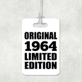 60th Birthday Original 1964 Limited Edition - Luggage Bag Tag