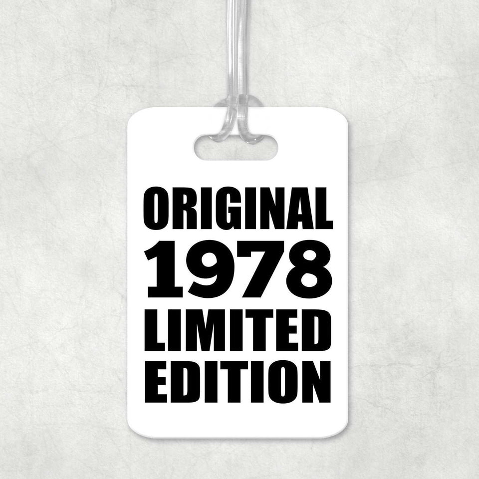 46th Birthday Original 1978 Limited Edition - Luggage Bag Tag
