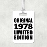 46th Birthday Original 1978 Limited Edition - Luggage Bag Tag