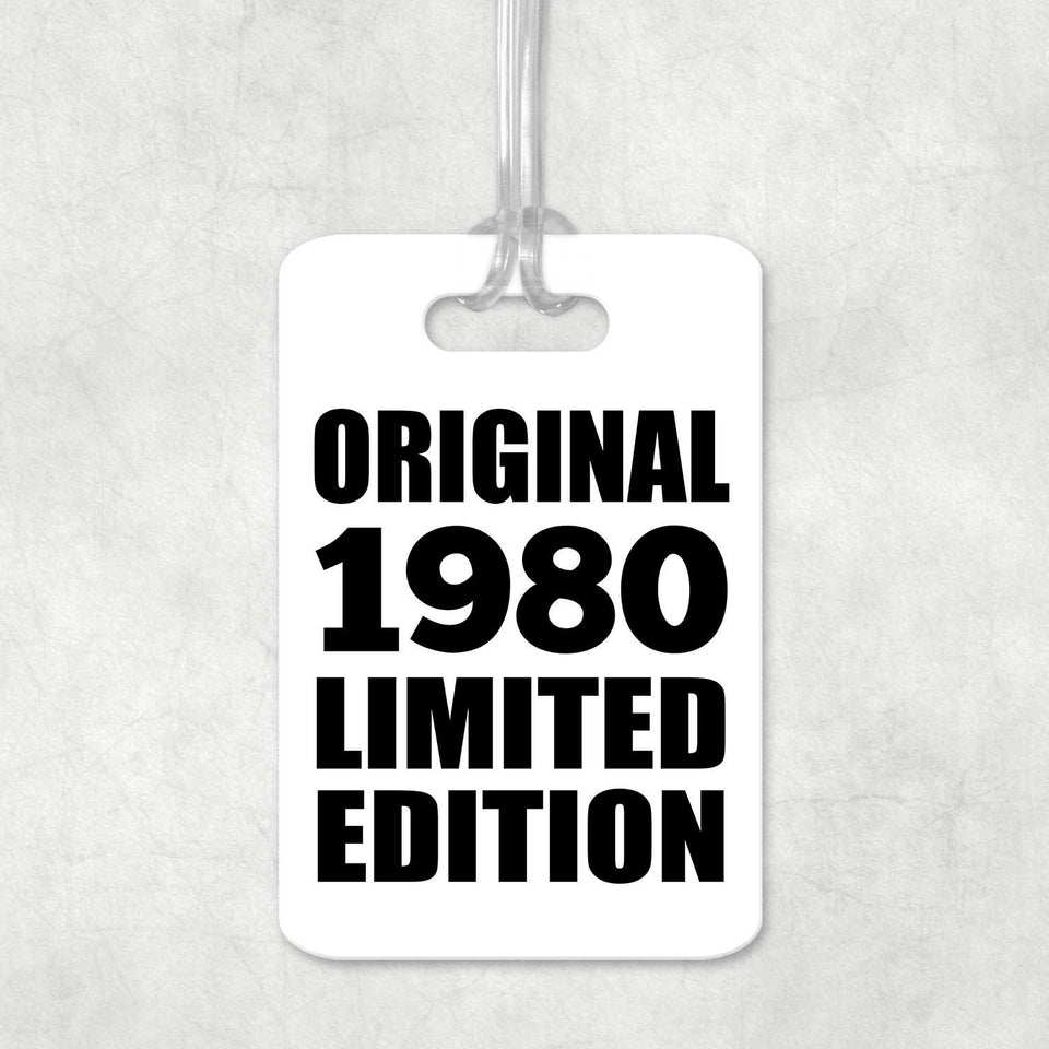 44th Birthday Original 1980 Limited Edition - Luggage Bag Tag
