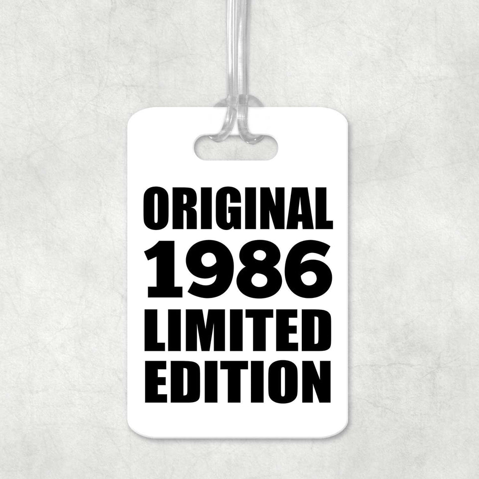 38th Birthday Original 1986 Limited Edition - Luggage Bag Tag