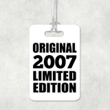 17th Birthday Original 2007 Limited Edition - Luggage Bag Tag