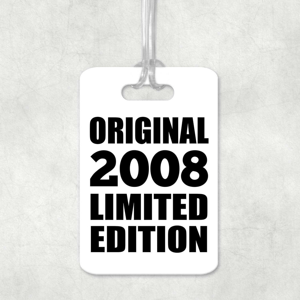16th Birthday Original 2008 Limited Edition - Luggage Bag Tag