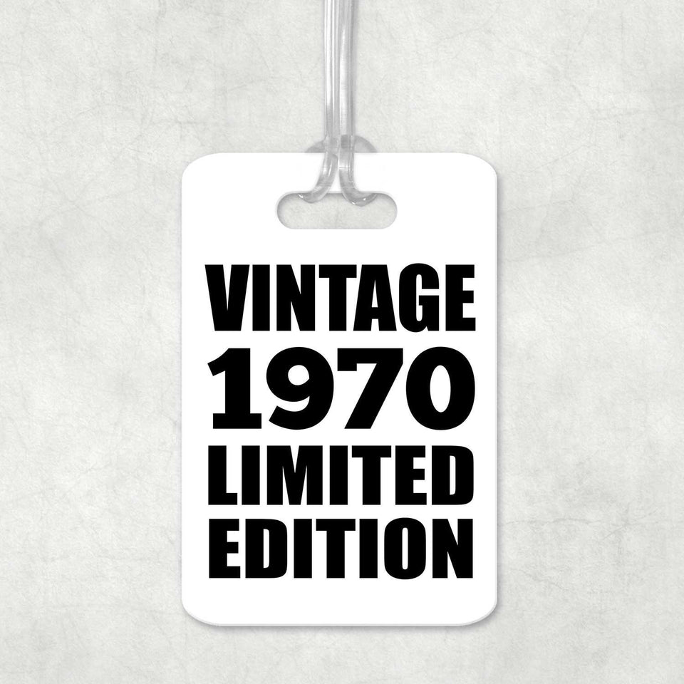 54th Birthday Vintage 1970 Limited Edition - Luggage Bag Tag