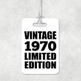 54th Birthday Vintage 1970 Limited Edition - Luggage Bag Tag