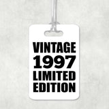 27th Birthday Vintage 1997 Limited Edition - Luggage Bag Tag
