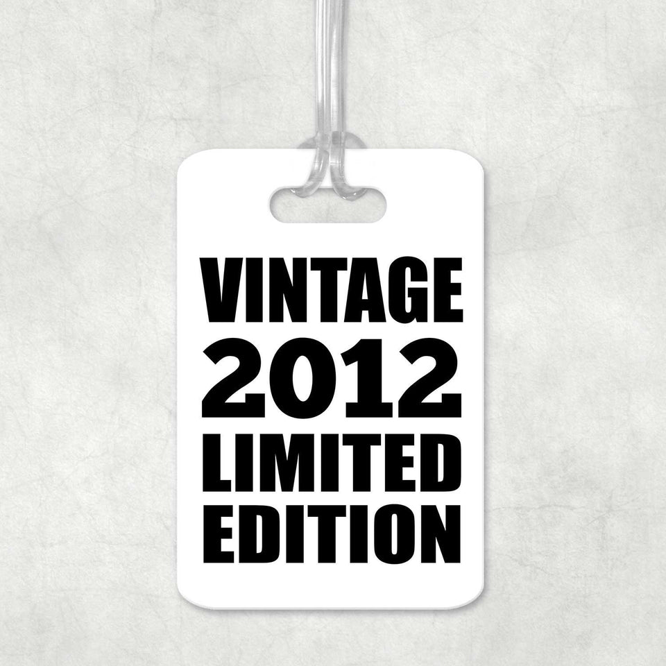 12th Birthday Vintage 2012 Limited Edition - Luggage Bag Tag