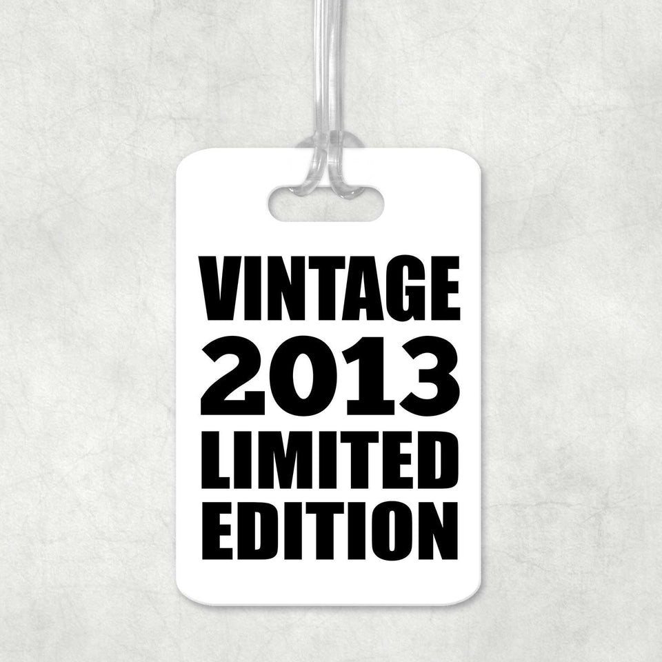 11th Birthday Vintage 2013 Limited Edition - Luggage Bag Tag