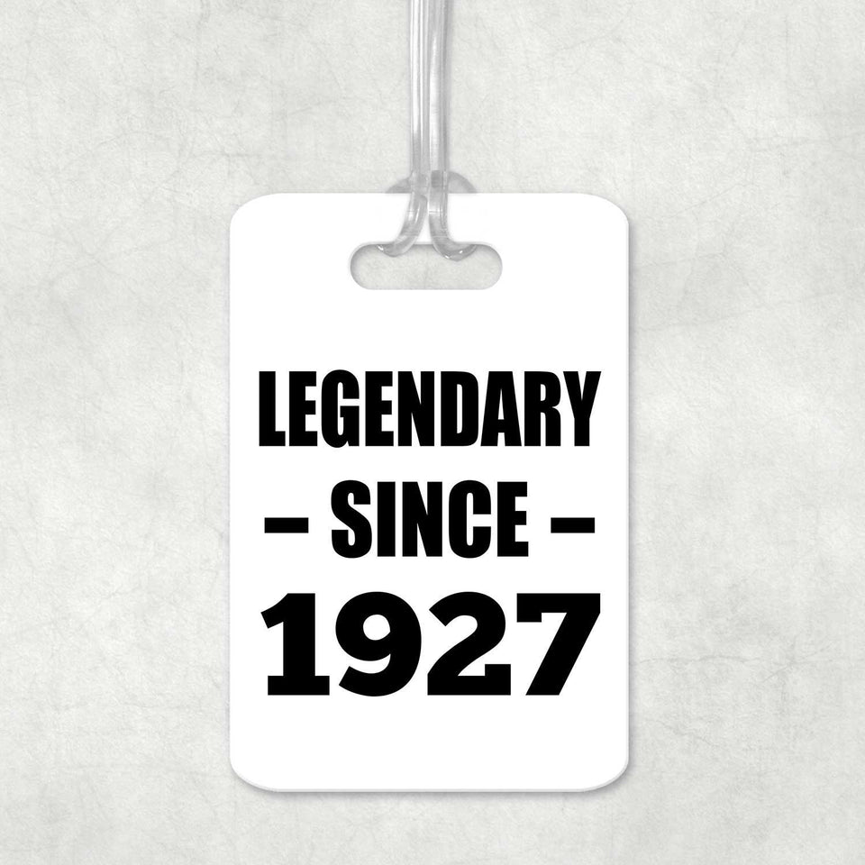 97th Birthday Legendary Since 1927 - Luggage Bag Tag