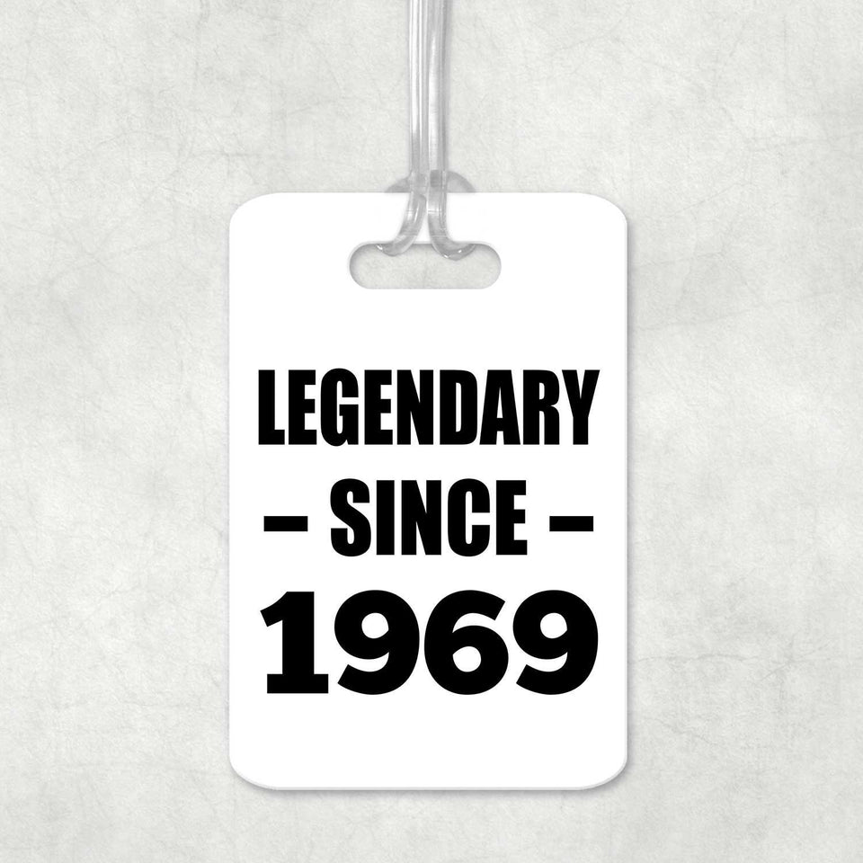 55th Birthday Legendary Since 1969 - Luggage Bag Tag