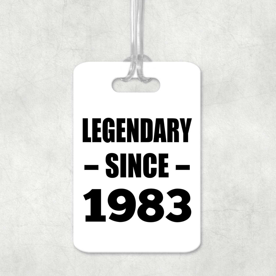 41st Birthday Legendary Since 1983 - Luggage Bag Tag