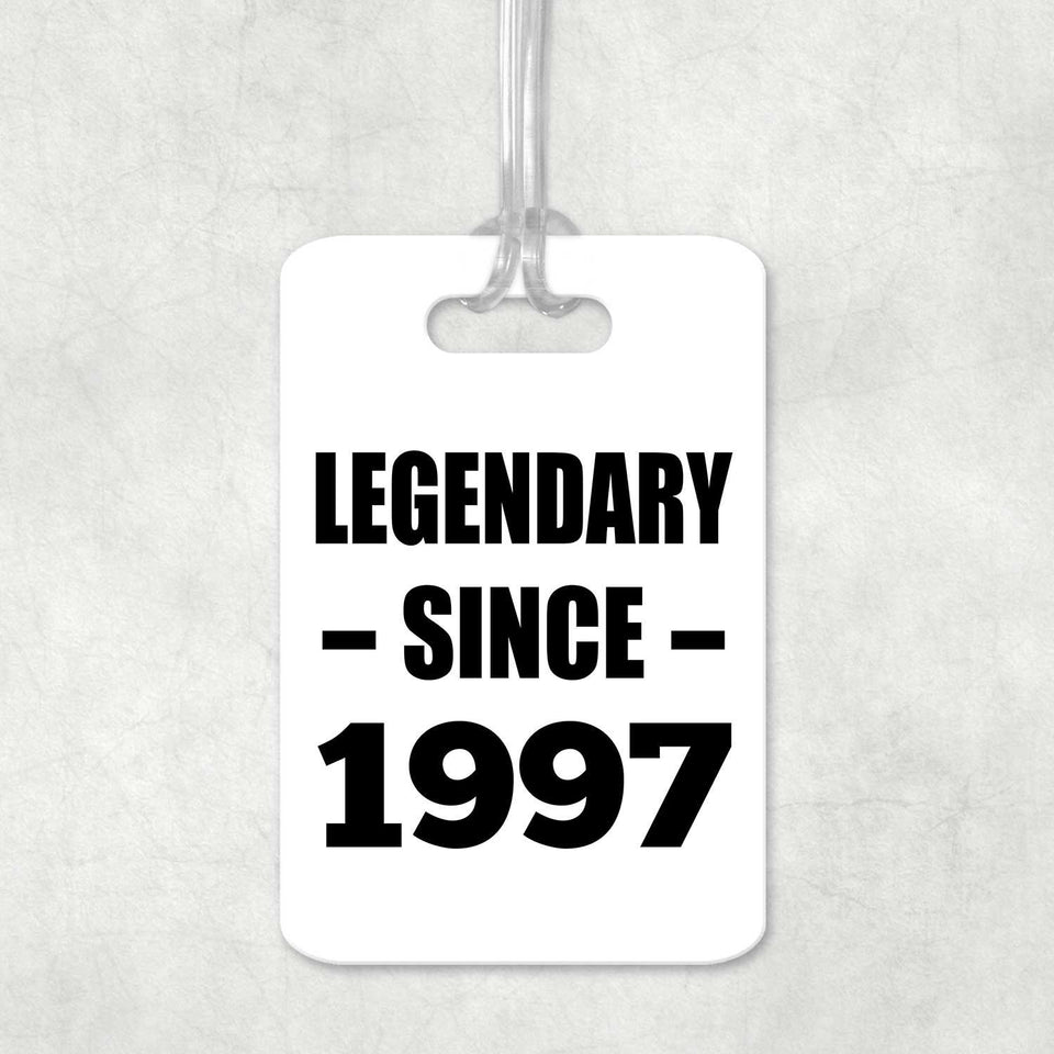 27th Birthday Legendary Since 1997 - Luggage Bag Tag