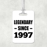 27th Birthday Legendary Since 1997 - Luggage Bag Tag
