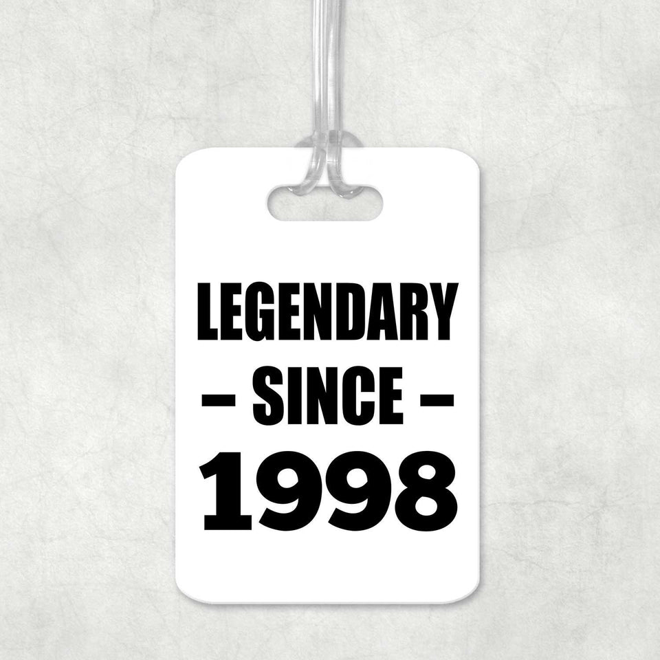 26th Birthday Legendary Since 1998 - Luggage Bag Tag