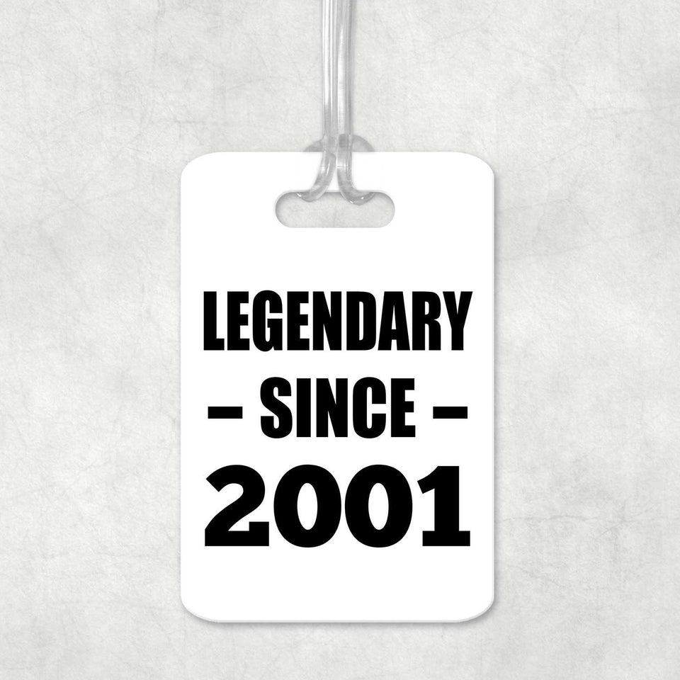 23rd Birthday Legendary Since 2001 - Luggage Bag Tag