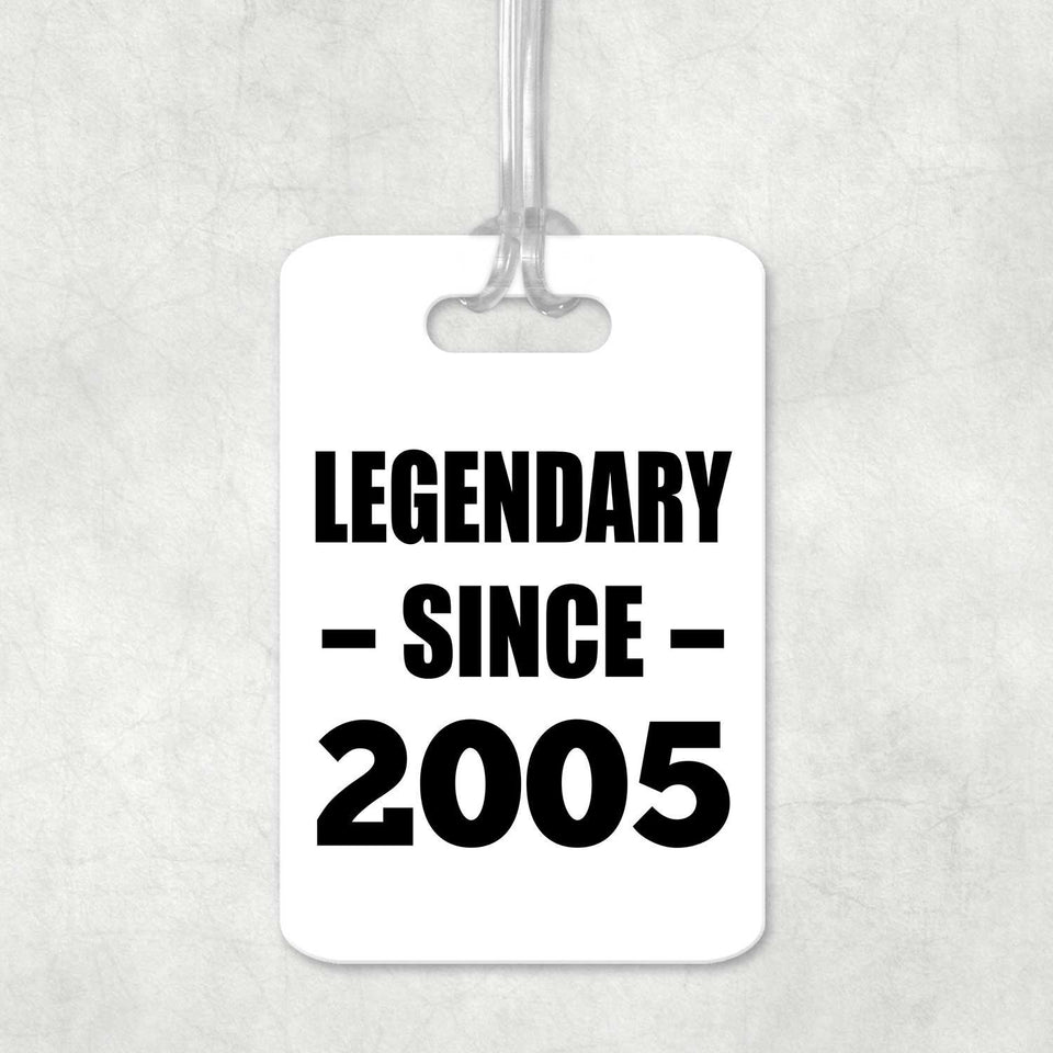 19th Birthday Legendary Since 2005 - Luggage Bag Tag