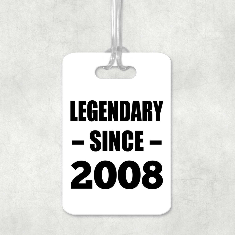 16th Birthday Legendary Since 2008 - Luggage Bag Tag
