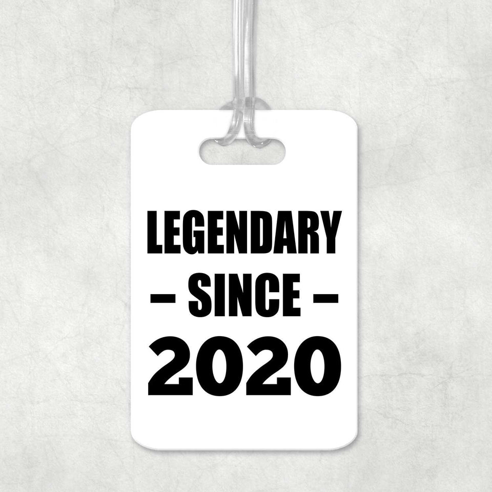 4th Birthday Legendary Since 2020 - Luggage Bag Tag