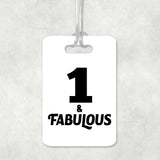 1st Birthday 1 & Fabulous - Luggage Bag Tag