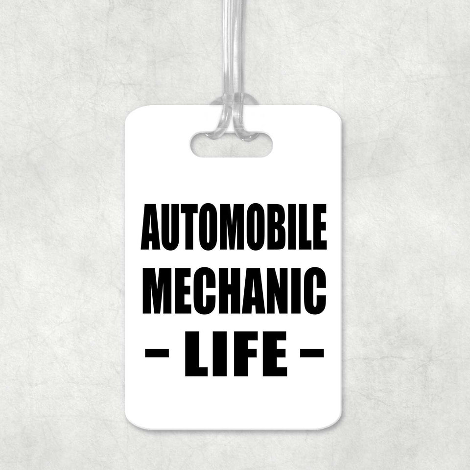 Automobile Mechanic Life - Luggage Bag Tag