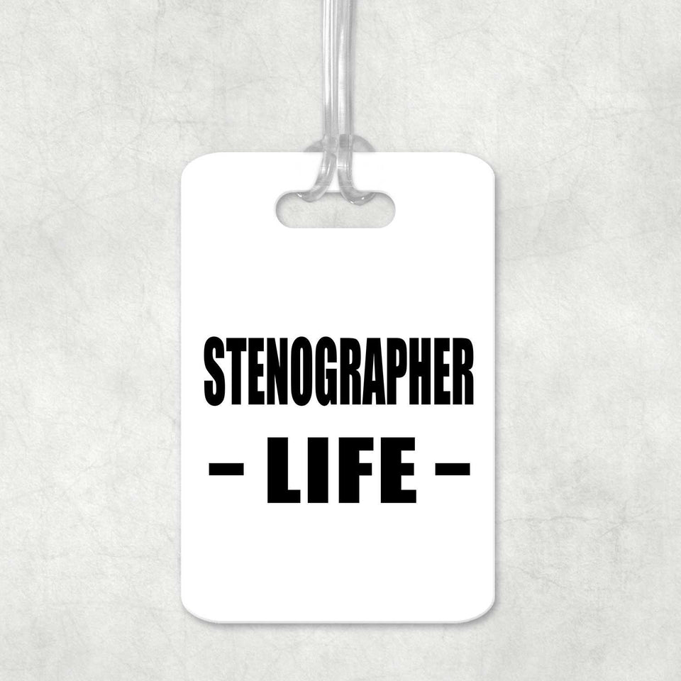 Stenographer Life - Luggage Bag Tag
