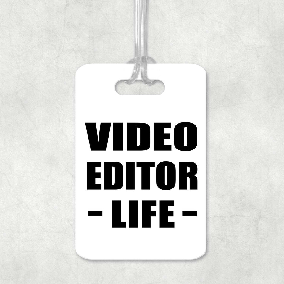Video Editor Life - Luggage Bag Tag