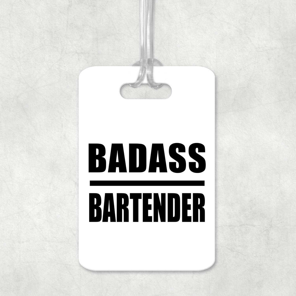 Badass Bartender - Luggage Bag Tag