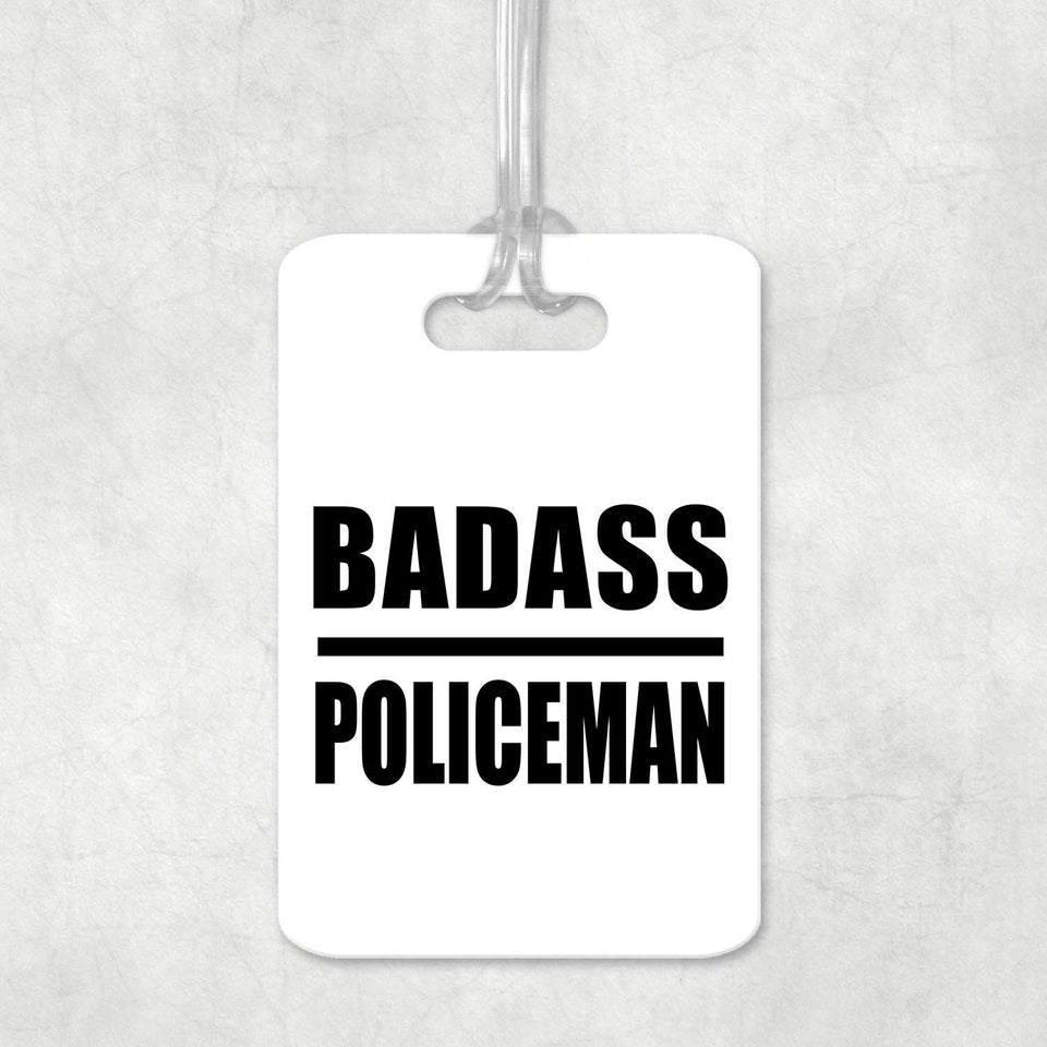 Badass Policeman - Luggage Bag Tag