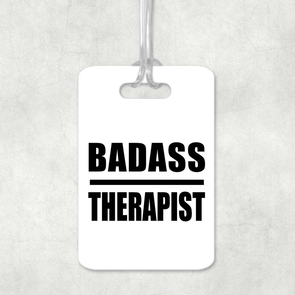 Badass Therapist - Luggage Bag Tag